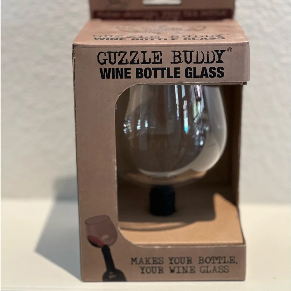 NWT Guzzle Buddy Wine Bottle Glass. Makes your bottle a glass!!